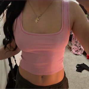 Pink skims Ribbed Tank Top